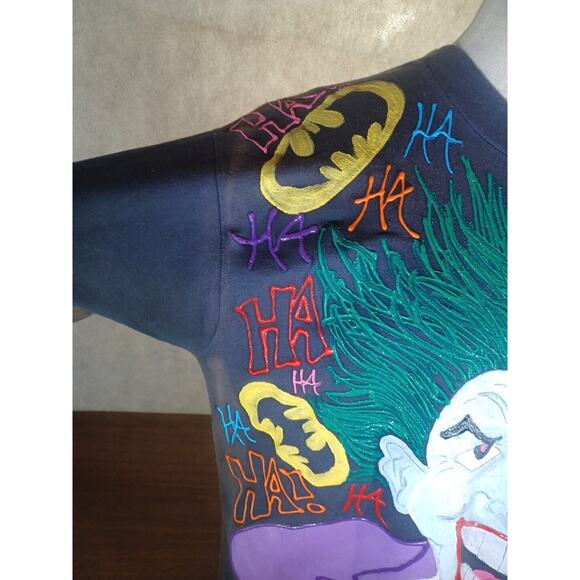 JOKER TEE SHIRT RARE VINTAGE SINGLE STICH MADE IN USA SIGNED BY ARTIST - Picture 3 of 16